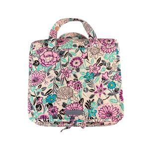 Vera Bradley Plum Crazy Hanging Travel Organizer Cosmetic Bag Purple Floral